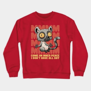 Inner Peace - Cute Funny Animal Gift Crewneck Sweatshirt